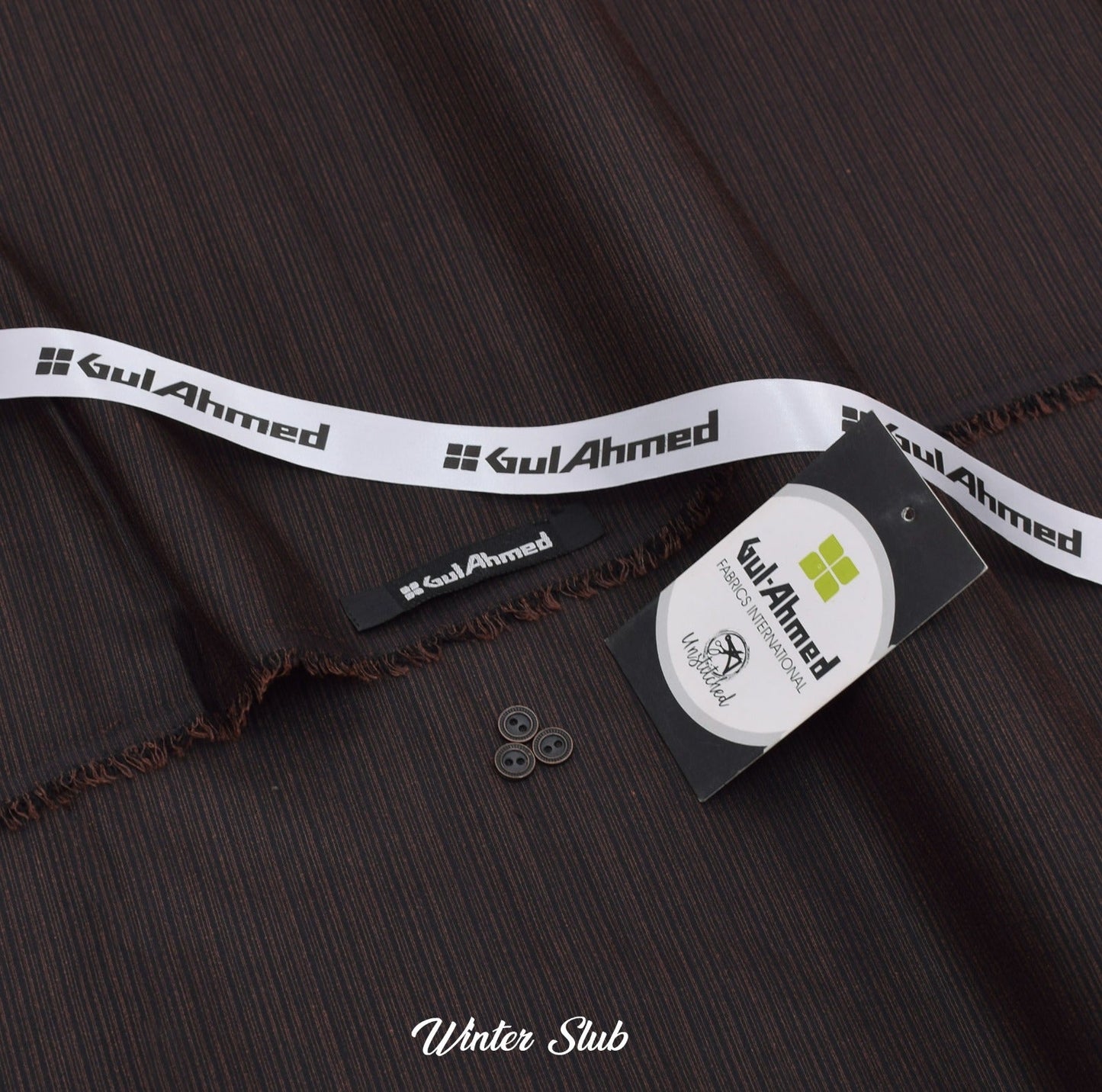 Gull Ahmed’s Slub Wash & Wear/Brown