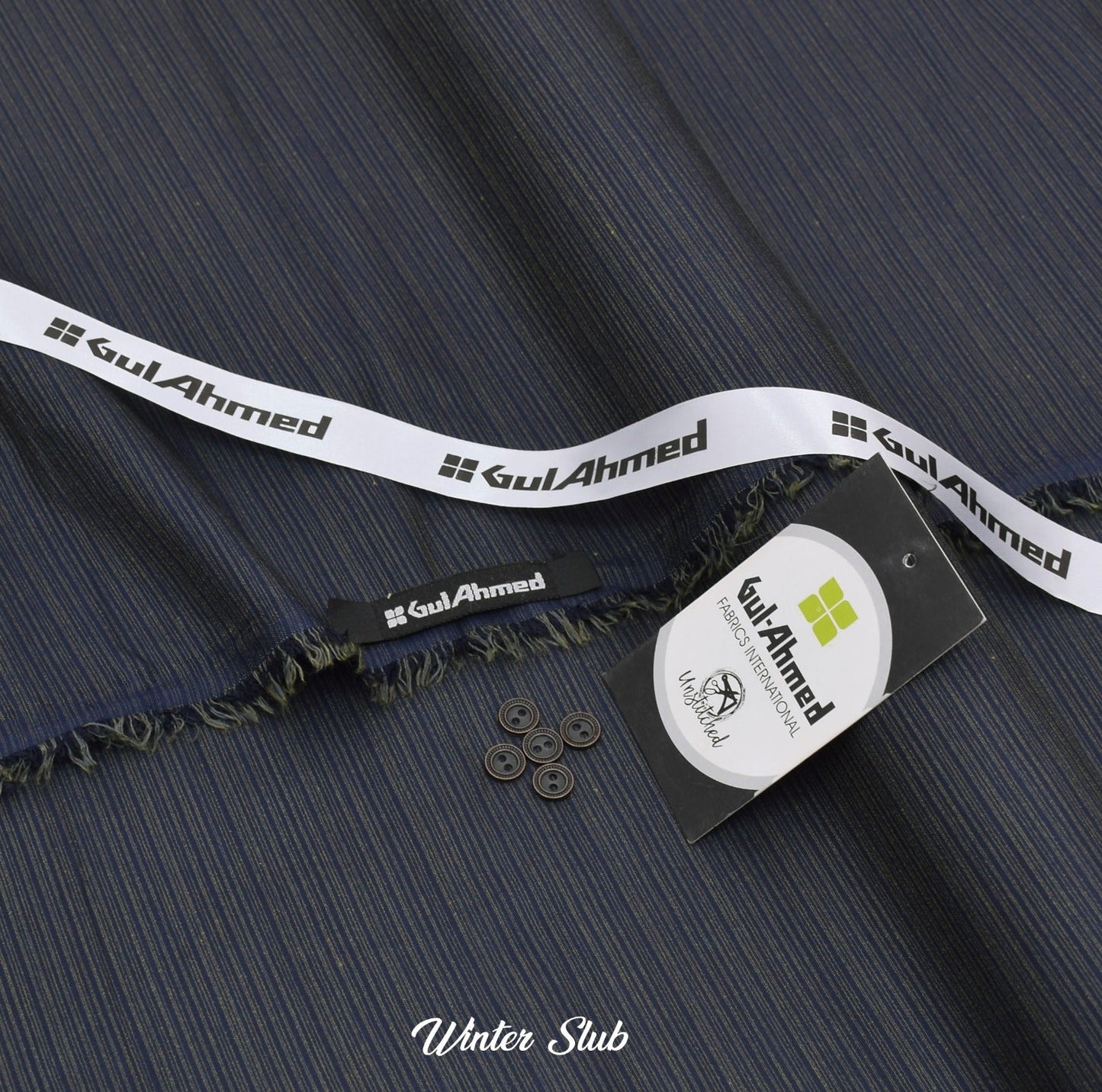 Gull Ahmed’s Slub Wash & Wear/Blue