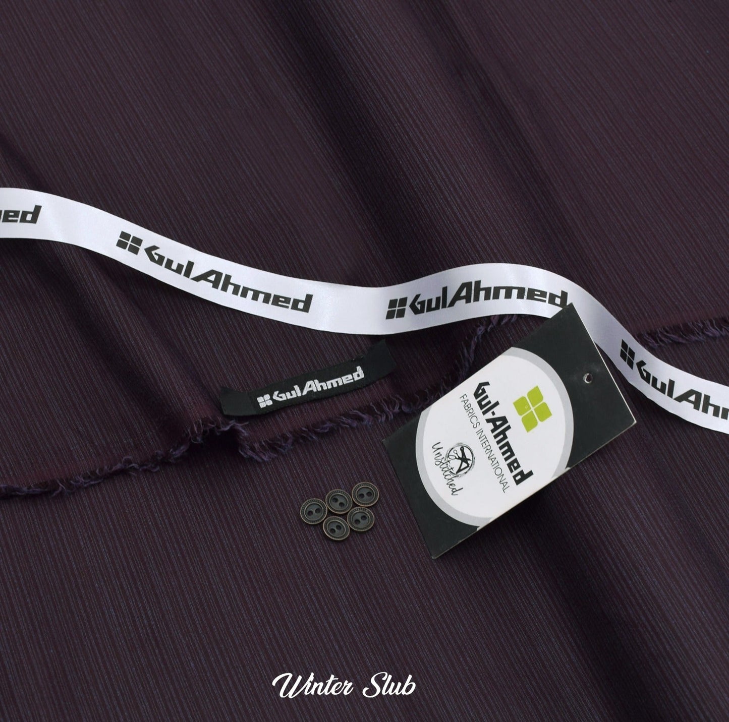 Gull Ahmed’s Slub Wash & Wear/Dark Purple