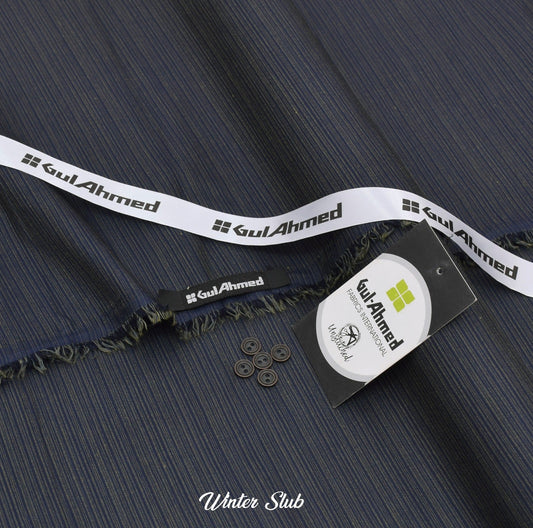 Gull Ahmed’s Slub Wash & Wear/Blue